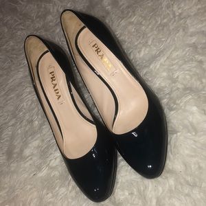 Authentic Navy Prada Pumps